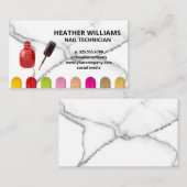 Carte De Visite Clou Polonais Bouteille | Ongles de couleur managé (Devant / Derrière)