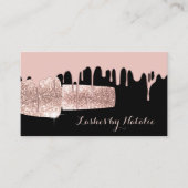 Carte De Visite Clou Polonais Bouteille Rose Gold Drives Manicuris (Devant)