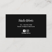 Carte De Visite Clou Polonais bouteille Rose Gold Driving Manicuri (Dos)