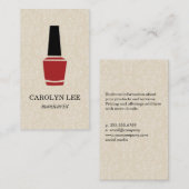 Carte De Visite Clou Polonais Élégant Damas (Devant / Derrière)