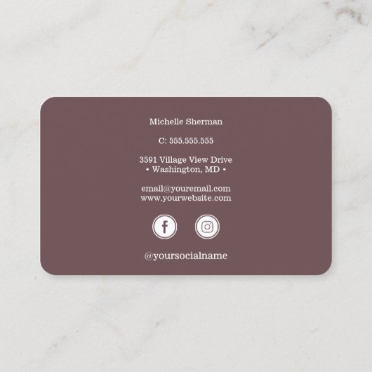 Carte De Visite Clou polonais Parties scintillant Salon Manucure M (Dos)