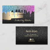 Carte De Visite Clou Polonais Unicorn Parties scintillant Drivers  (Devant / Derrière)