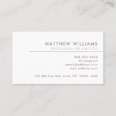 Carte De Visite Clou professionnel QR Code Logo Moderne (Dos)