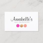 Carte De Visite Clou Salon Manicuriste Parties scintillant Clou Po (Devant)