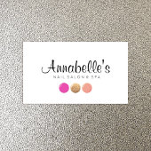 Carte De Visite Clou Salon Manicuriste Parties scintillant Clou Po