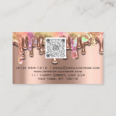 Carte De Visite Clou Studio Drivers Rose QR Logo Wax Body Epilatio (Dos)