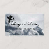 Carte De Visite Cloud Cool de luxe Silver Cloud tout doux (Devant)