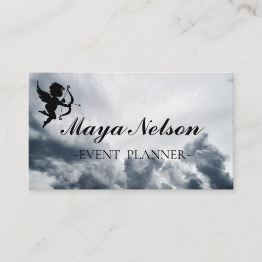 Carte De Visite Cloud Cool de luxe Silver Cloud tout doux (Devant)