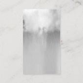 Carte De Visite Cloud gris argenté Métallurgique Pluie Cloud Ombre (Dos)