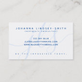 Carte De Visite Clouds innovants professionnels modernes Ciel bleu (Dos)
