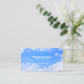 Carte De Visite Cloudscape | Monde de la sérénité et du profession (Debout devant)