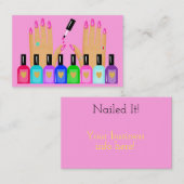 Carte De Visite Cloué ! Salon (Devant / Derrière)