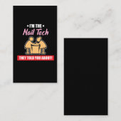 Carte De Visite Clouez le cadeau de cosmetician de technologie - (Devant / Derrière)