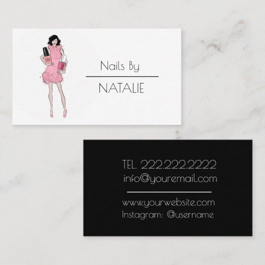 Carte De Visite Clous (Devant / Derrière)