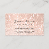 Carte De Visite Clous Art Manicure Parties scintillant Rose Peau (Dos)