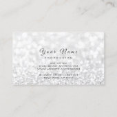 Carte De Visite Clous Art Parties scintillant argent gris Rose or (Dos)