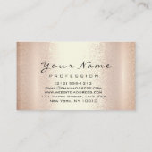 Carte De Visite Clous Artiste Rose Manucure Pedicure Moderne (Dos)