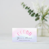 Carte De Visite Clous Artiste Rose Manucure Pedicure Pastel (Debout devant)