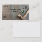 Carte De Visite clous de feutre avec le marteau (Devant / Derrière)