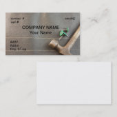 Carte De Visite clous de feutre sur le feutre de toiture (Devant / Derrière)