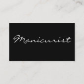 Carte De Visite Clous de manucure dans noir et le blanc I (Dos)