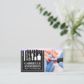 Carte De Visite Clous de manucure peints | Poche polonaise à ongle (Debout devant)