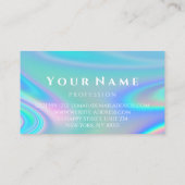 Carte De Visite Clous de maquillage professionnel Holographe Unico (Dos)