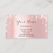 Carte De Visite Clous Maquillage Artiste Rose Baiser Lips Rose Las (Dos)