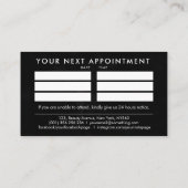 Carte De Visite Clous par - Logo Texte original Dessin - Blanc (Dos)