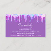 Carte De Visite Clous professionnels maquillage Artiste Lash pourp (Dos)