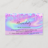 Carte De Visite Clous professionnels Maquillage Artiste Lashes Uni (Dos)