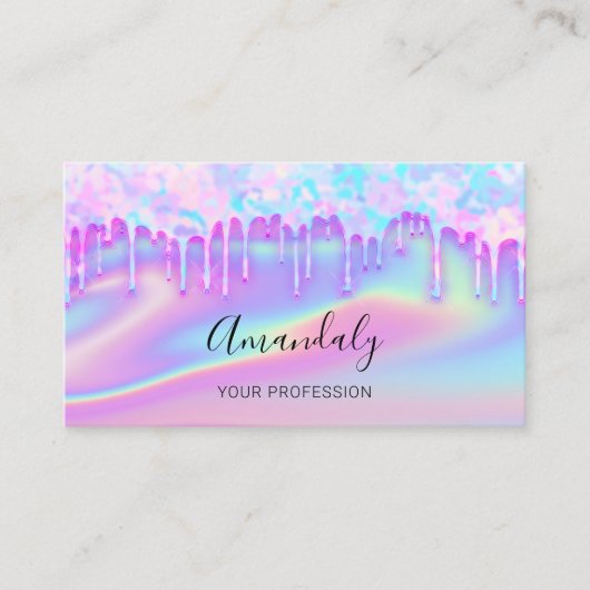 Carte De Visite Clous professionnels Maquillage Artiste Lashes Uni (Devant)