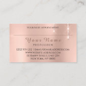 Carte De Visite Clous Salon Manicurist Drives Parties scintillant (Dos)