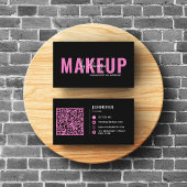 Carte De Visite Clous Spas De Salon Moderne Et Eyelash Noir & Rose