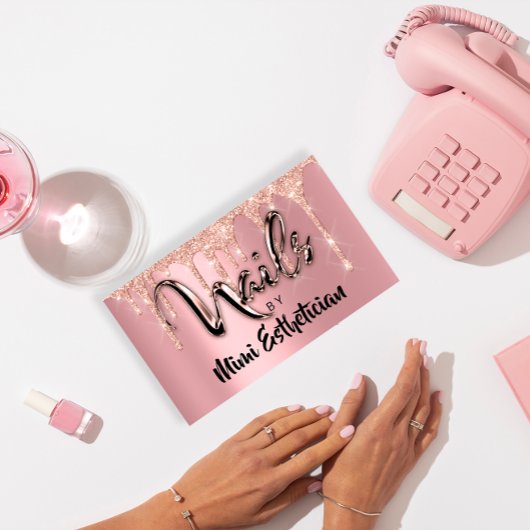 Carte De Visite Clous Studio Artiste Acrylique Drives Parties scin