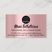 Carte De Visite Clous Studio Artiste Acrylique Drives Parties scin (Dos)