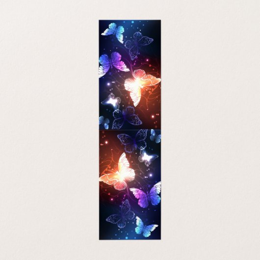 Carte De Visite Clowing Night Butterflies (Extérieur déplié)