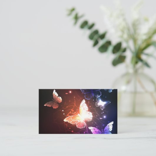 Carte De Visite Clowing Night Butterflies (Debout devant)