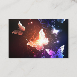 Carte De Visite Clowing Night Butterflies