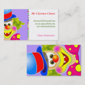 Carte De Visite Clown (Devant / Derrière)