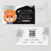 Carte De Visite Clown de peinture faciale mignon (Devant / Derrière)