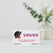 Carte De Visite Clown drôle de logos (Debout devant)