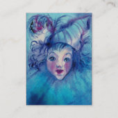 CARTE DE VISITE CLOWN EN BLEU (Dos)