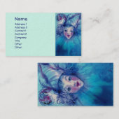 CARTE DE VISITE CLOWN EN BLEU (Devant / Derrière)