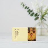 CARTE DE VISITE CLOWN EN JAUNE (Debout devant)