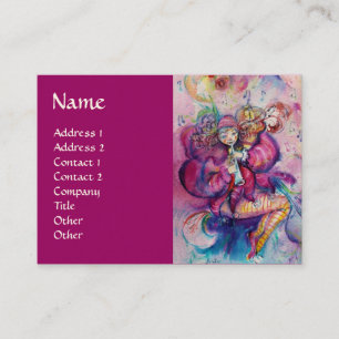 CARTE DE VISITE CLOWN MUSICAL