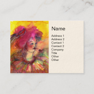 CARTE DE VISITE CLOWN PINKY