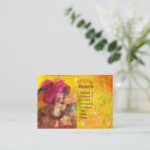 CARTE DE VISITE CLOWN ROSE (Debout devant)