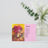 CARTE DE VISITE CLOWN ROSE (Debout devant)