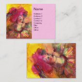 CARTE DE VISITE CLOWN ROSE (Devant / Derrière)